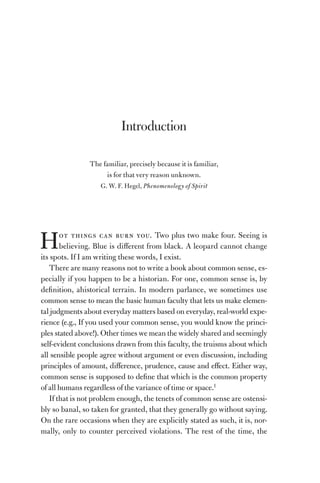 Common Sense A Political History Sophia Rosenfeld | PDF