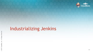 ©2015CloudBees,Inc.AllRightsReserved
17
©2015CloudBees,Inc.AllRightsReserved
17
Industrializing Jenkins
 