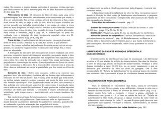 radas. No entanto, o trajeto dessas partículas é pequeno, retidas que são
                                                                                as folgas entre os anéis e cilindros aumentam pelo desgaste, é natural um
pelo filtro externo de óleo e também pela tela do filtro flutuante da bomba
                                                                                consumo maior..
de óleo (pág. 49) .
                                                                                       A falsa impressão de estabilidade do nível do óleo, em muitos casos é
      Filtro externo de óleo - O elemento do filtro de óleo, após uma certa     devido à diluição do óleo, como já detalhamos anteriormente; a pequena
quilometragem, fica obstruído parcialmente pelas impurezas que retém, e         quantidade de óleo consumida é compensada pelo aumento do volume do
deve ser substituído. Em serviço normal, a troca do elemento se faz a cada      óleo causado pela diluição.
duas trocas de óleo, ou seja a cada 10.000. Mas se o carro trabalha em                 Filtro de ar do carburador - Limpeza - pág. 27.
serviço pesado, em estradas empoeiradas e em tempo de calor, a troca
deve ser mais freqüente, ou seja a cada 5.000 km e deve coincidir também             Sistema de ventilação do carter - Limpe a válvula do sistema a cada
com cada duas trocas do óleo, cujo período de troca é também abreviado.         10.000 km. (págs. 72 e 73, fig. 31-E) .
Para trocar o elemento, veja a pág. 69. A substituição só pode ser                   Distribuidor - Pingue uma gota de óleo no lubrificador do excêntrico.
realizada com o emprego de uma ferramenta especial, cinta n.o M-                     Válvula de controle da temperatura - Também denominada "válvula de
680689, como mostra a fig. 26-E, pág. 69.                                       pré-aquecimento da mistura" - pág. 46. Periodicamente, verifique se a
      Troca do óleo - A substituição do óleo do motor, em serviço normal,       válvula está se movimentando livremente, para o que basta movimentá-la
deve ser feita a cada 5.000 km ou a cada dois meses, o que primeiro             pelo contrapeso. Se estiver emperrada, solte-a com querosene ou outro
ocorrer. Se o carro trabalhar em ambiente de muita poeira, ou em serviço        solvente.
pesado, ou ainda em viagens curtas e constantes em tempo frio, a troca
deve ser abreviada.
                                                                                LUBRIFICAÇÃO DA CAIXA DE MUDANÇAS, DIFERENCIAL E
      A drenagem do óleo deve ser feita após ter o carro realizado um certo
                                                                                CAIXA DE DIREÇÃO
percurso, estando o motor devidamente aquecido, porquanto assim o óleo
se escoa melhor e todas as partículas em suspensão são expulsas junto
                                                                                     O nível correto do lubrificante da caixa de mudanças e do diferencial
com o óleo. Se o óleo for drenado com o motor frio, essas partículas, tão
                                                                                se situa a 10 mm abaixo do orifício de abastecimento. Na caixa de direção,
prejudiciais à conservação do motor, ficam depositadas no fundo do carter
                                                                                o nível se situa logo abaixo do bujão de abastecimento. Verifique o nível
e irão contaminar o óleo novo. Se a troca do óleo coincidir com a troca do
                                                                                dessas unidades a cada 10.000 km, ou se notar vazamento, o que se
filtro, deve-se adicionar ao carter a quantidade que fica retida no filtro de
                                                                                denuncia por manchas de óleo no chão da garagem. Use o óleo
óleo.
                                                                                recomendado (V. "Tabela de Lubrificantes") e da mesma marca do contido
      Consumo de óleo - Sobre este assunto, poder-se-ia escrever um             nas unidades. Não é necessária a troca de lubrificante desses mecanismos.
pequeno livro, tão múltiplos e variados são os fatores que influenciam o
consumo de óleo em um motor. Em resumo, pode-se dizer que todo motor,
no melhor estado possível, sempre consome um pouco de óleo, sem o que            ROLAMENTOS DAS RODAS DIANTEIRAS
não haveria lubrificação. Uma quantidade ínfima de óleo, que constitui a
fina película em torno do anel superior de compressão, é queimada junto              Para se lubrificar os rolamentos das rodas, torna-se necessário
com a mistura no tempo da combustão. E essa queima se realiza algumas            desmontar o cubo. Retire a roda, a porca do cubo e remova o cubo com o
centenas de vezes por minuto. O consumo é muito influenciado pela                tambor do freio ou com o disco, no sistema de freios a disco. (Fig. 35-J) .
velocidade, pela temperatura e, naturalmente, pelo estado mecânico do            Limpe muito bem todo o conjunto e renove a graxa, cobrindo os
veículo.                                                                         rolamentos com graxa n.o 2, a base de sabão de latio (V. "Tabela de
      Em condições normais de funcionamento, é admissível o consumo de           Lubrificantes"). Não encha de graxa o espaço interno do cubo entre os
1 litro para cada mil quilômetros. Esse consumo pode ser ligeiramente            rolamentos, nem a tampa do cubo. O excesso de graxa pode penetrar nas
maior durante os primeiros milhares de quilômetros rodados, quando está          guarnições das sapatas. Verifique o vedador, substituindo-o, se estiver
se realizando a perfeita acamação das superfícies de atrito.                     em mau estado.
Evidentemente, após muitos milhares de quilômetros rodados, quando                        Ajuste dos rolamentos das rodas dianteiras - pág. 161.
 