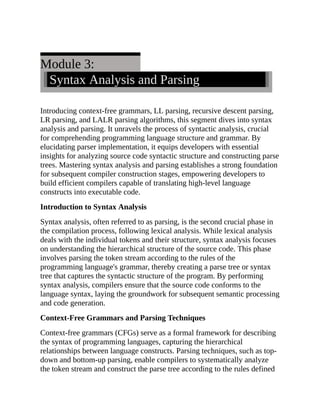 C Compiler Construction Mastering Language Processing Computer Science ...