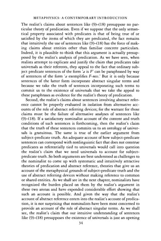 Metaphysics A Contemporary Introduction Michael J Loux | PDF