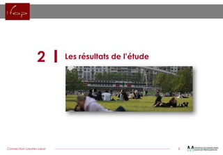 Connection creates value 
5 
Les résultats de l’étude 
2  