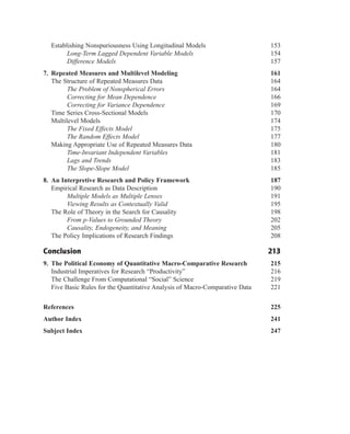 Methods For Quantitative Macrocomparative Research Salvatore J Babones ...