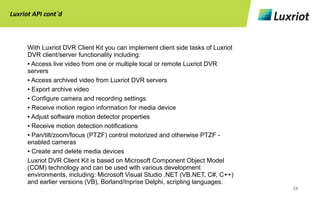 Luxriot_presentation | PDF