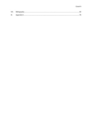 Cossel 4
VIII. Bibliography ....................................................................................................................................69
IX. Appendix A......................................................................................................................................70
 