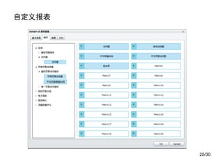 自定义报表




        25/30
 