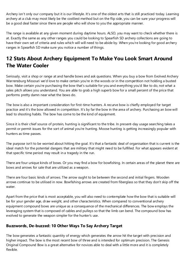 Everything You Ve Ever Wanted To Know About Discount Archery Accessor