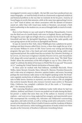 Anatomy of Sound Norman Corwin and Media Authorship 1st Edition Jacob ...