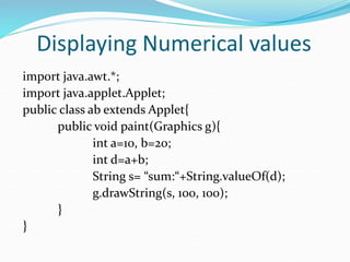 Applet ppt for higher understanding education | PPT
