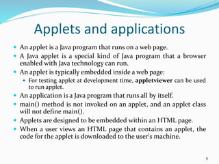 Applet ppt for higher understanding education | PPT