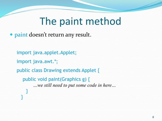 Applet ppt for higher understanding education | PPT