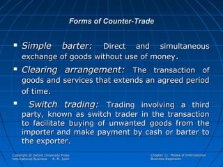 Direct Barter 288 33 powerpoint-slides_chapter-11-modes-international-business ...