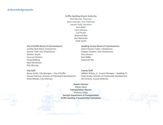 Griffin Spalding Aviation Development Plan 2013