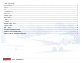 Griffin Spalding Aviation Development Plan 2013