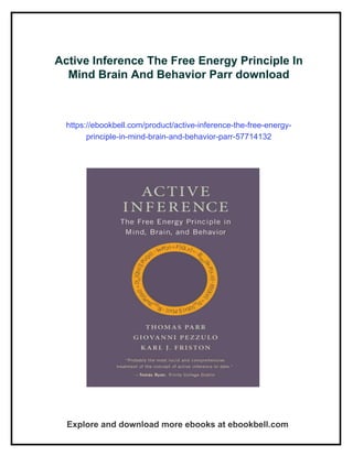Active Inference The Free Energy Principle In Mind Brain And Behavior ...