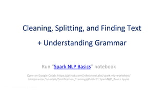 Advanced Natural Language Processing with Apache Spark NLP Slide 24