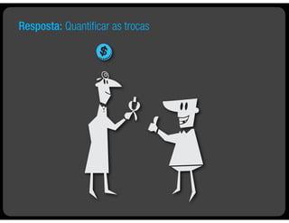 Resposta: Quantiﬁcar as trocas
 