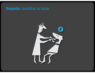 Resposta: Quantiﬁcar as trocas
 