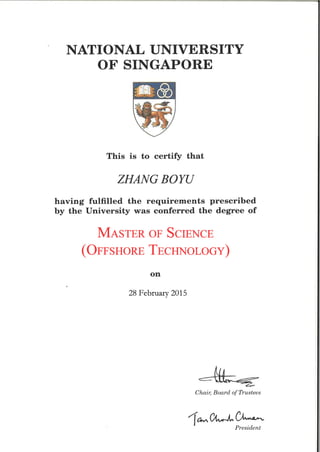 Certificate of Master Degree_Zhang Boyu
