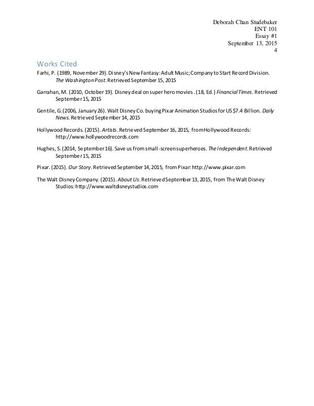 Walt disney biography essay picture