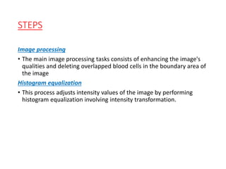 RED BLOOD CELLS EXTRACTION AND COUNTING | PPTX