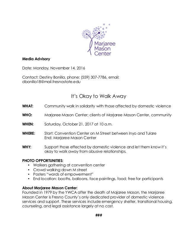 Media Advisory Mmc