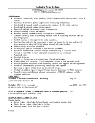 Sean Roderick Roderick Sean Bellard - Resume | DOCX