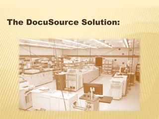 The DocuSource Solution:
 