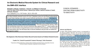 CLINICAL SCENARIOS -
SHIFTING FROM SUBJECTIVITY
TO OBJECTIVITY
 