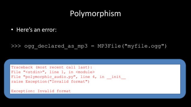 Python: Polymorphism | PPTX
