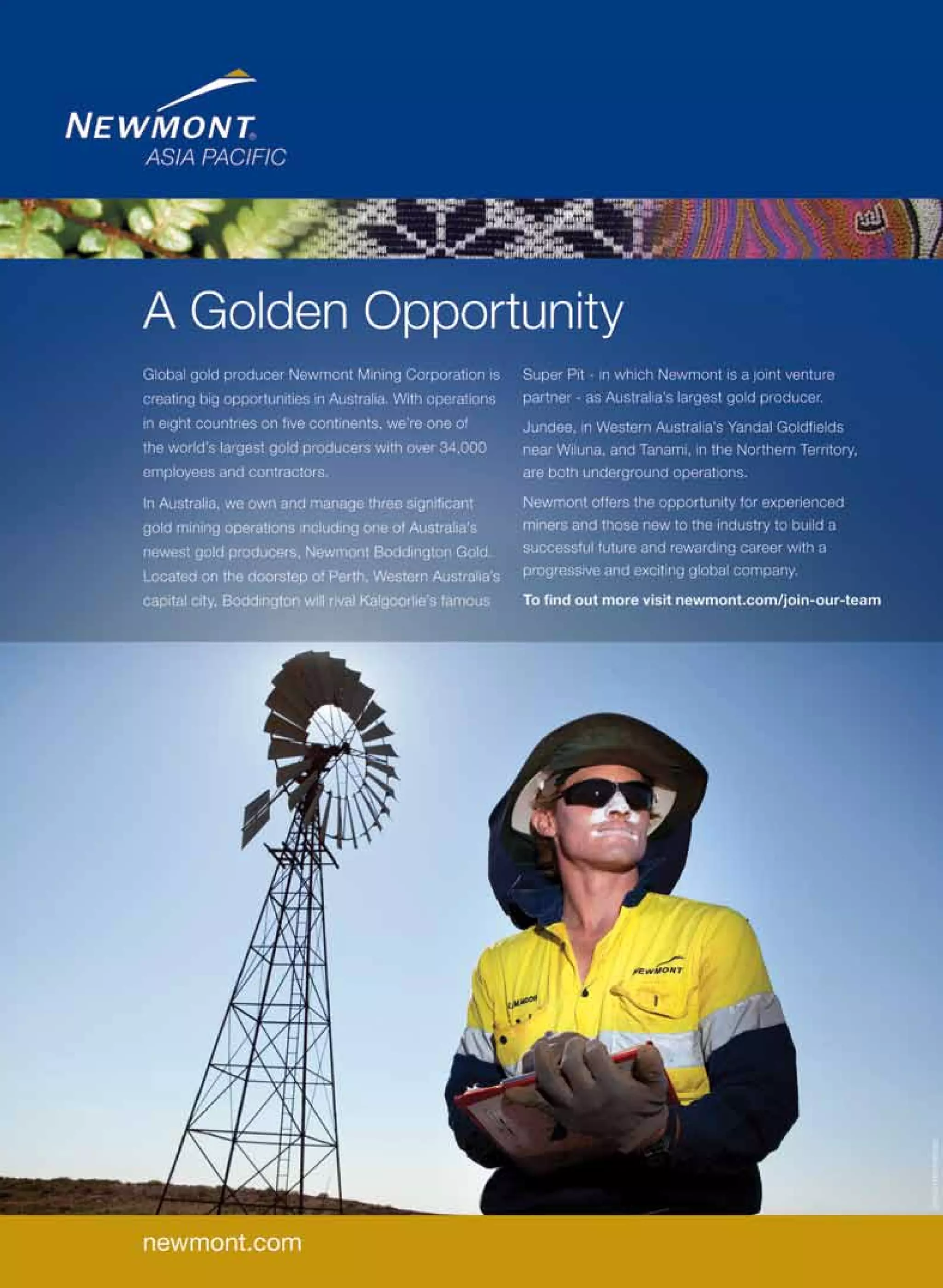 www.e-mj.com E&MJ • SEPTEMBER 2011 11
AUSTRALIAN Mining
 