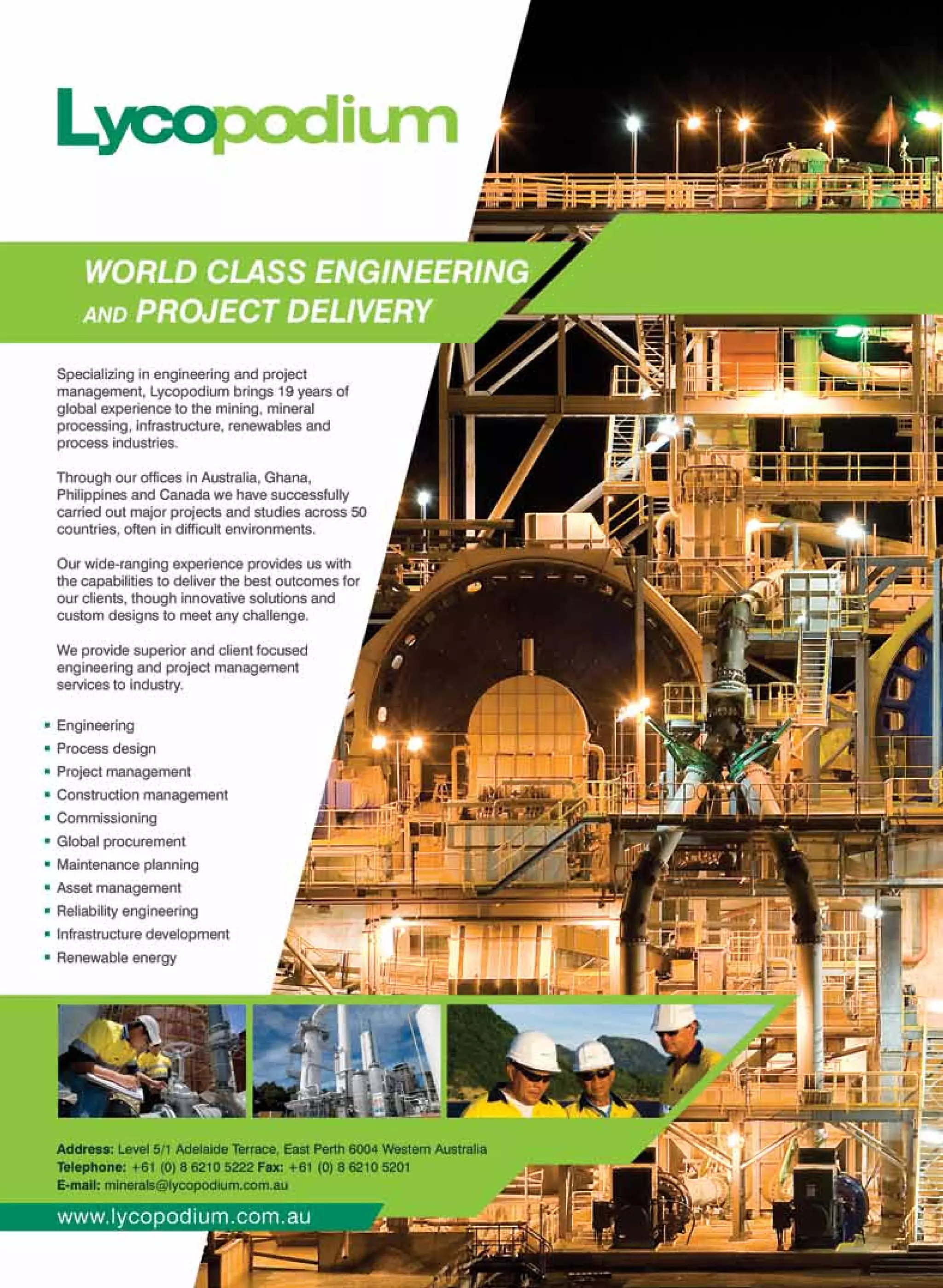 82 E&MJ • SEPTEMBER 2011 www.e-mj.com
AUSTRALIAN Mining
 