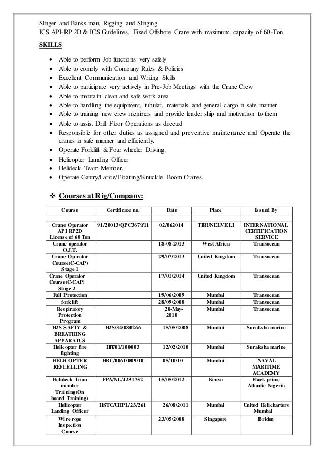 functions of work table CV Operator Nitin Shinde Crane functions of work table CV Operator Nitin Shinde Crane