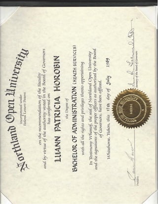 BAHS Degree scan | PDF