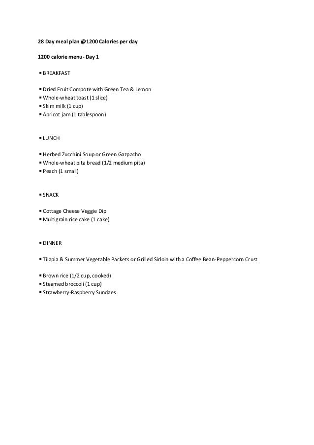 vegan diet plan 1200 calories per day