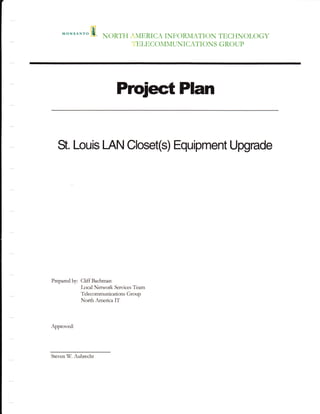 Project Plan StL LAN Upgrade