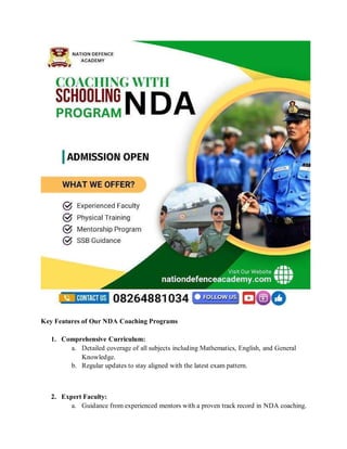 Crack the NDA Exam with Nation Defence Academy | PDF