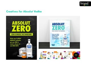 Creatives for Absolut Vodka
 