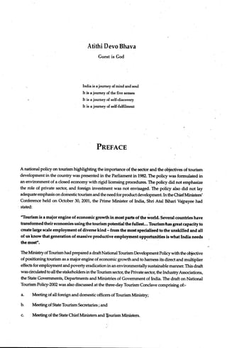 National Tourism Policy 2002