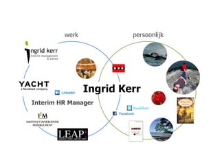 werk            persoonlijk




                Ingrid Kerr
Interim HR Manager
 
