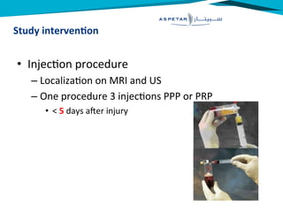 Johannes Tol - hamstring injuries- PRP | PDF