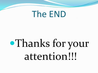 The ENDThanksforyourattention!!!