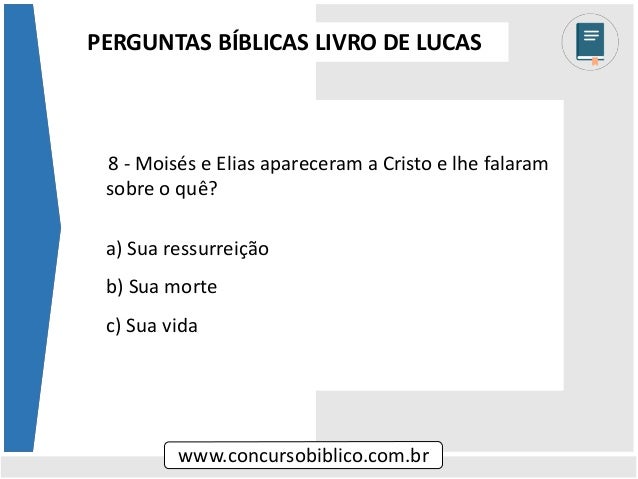 28 perguntas biblicas evangelho de lucas