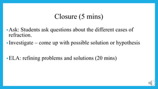 Inquiry Based Strategy lesson Plan | PPTX