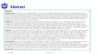 Abstract
11/17/2020 Subekchaya KC 14
 