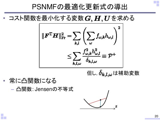 Music signal separation using supervised nonnegative matrix factorization with orthogonality and maximum-divergence penalties (in Japanese)Music signal separation using supervised nonnegative matrix factorization with orthogonality and maximum-divergence penalties (in Japanese)