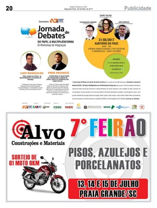 20 PublicidadeJornal Correio do Sul
Segunda-Feira, 29 de Maio de 2017
 