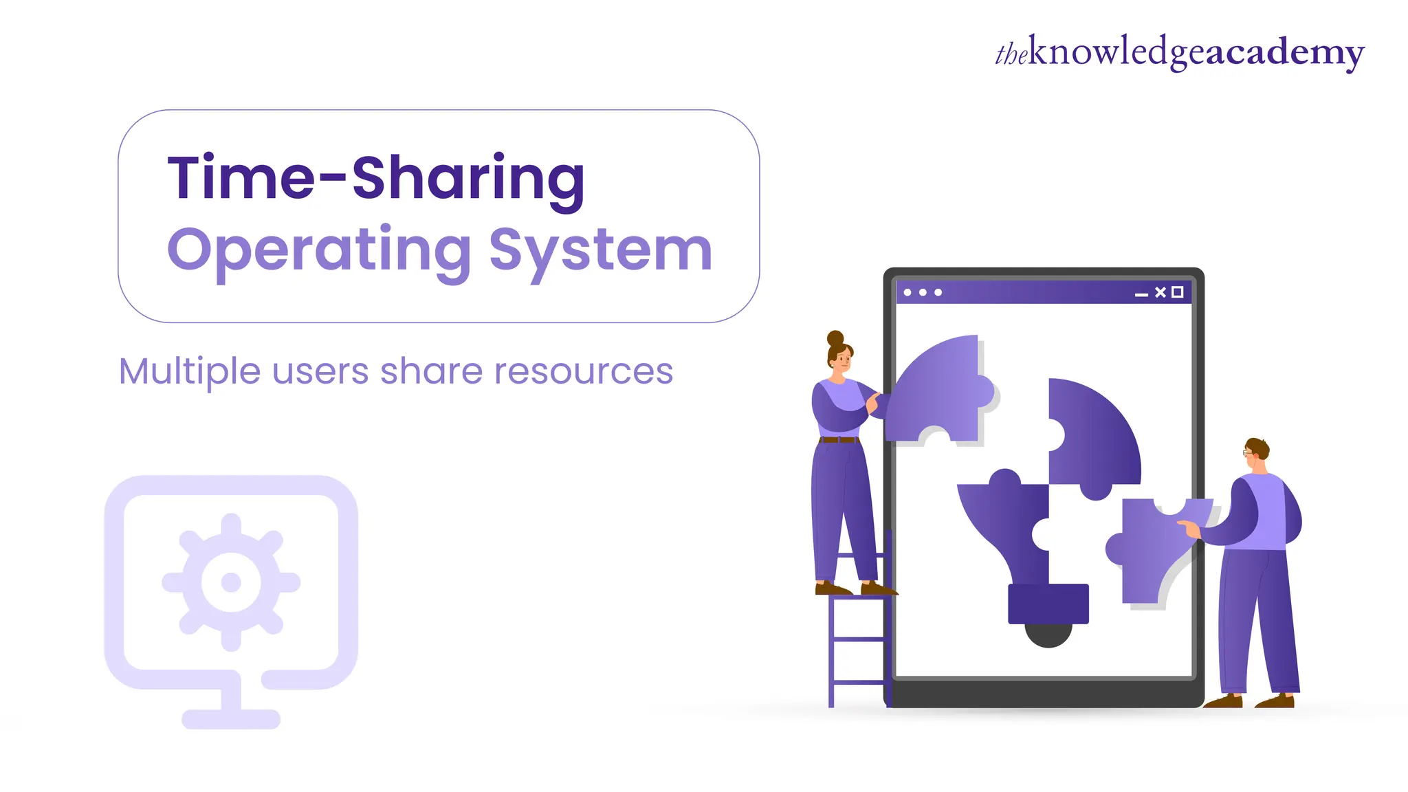 Time-Sharing
Operating System
Multiple users share resources
