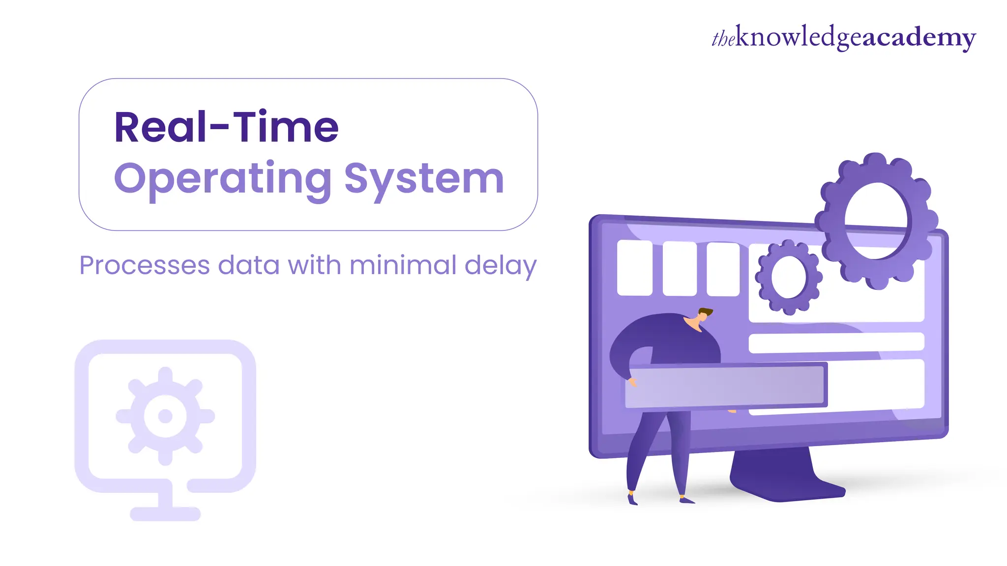 Real-Time
Operating System
Processes data with minimal delay