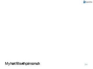 My heart fills with pain so much 